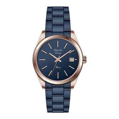 Jam Tangan Wanita Alexandre Christie Passion AC 2839 LD BURBU Ladies Dark Blue Dial Dark Blue Stainl