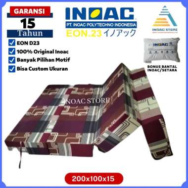 Kasur Lipat Busa INOAC EOQ D20 Ukuran 200 x 100 x 15 cm Original Garansi 10 Tahun Distributor Pt INO
