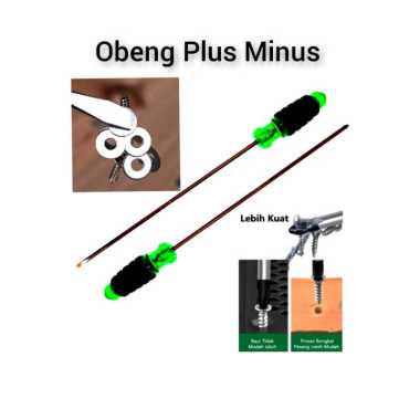 Obeng Plus Minus Panjang Magnet Gagang Karet Obeng Plus