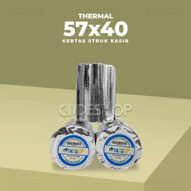 1 DUS Kertas Thermal Codeshop 57x40 mm - Mobile Printer 58