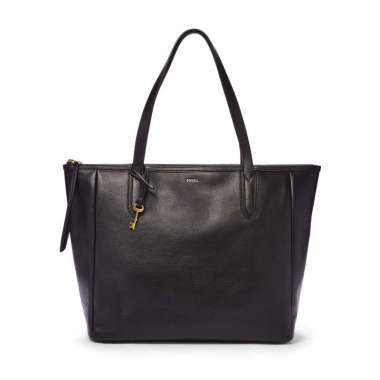 Fossil Sydney Leather Tote Black Tas Wanita SHB2815-001