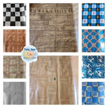 Karpet Lantai Plastik/ Taplak Meja 3-kayu Kotak