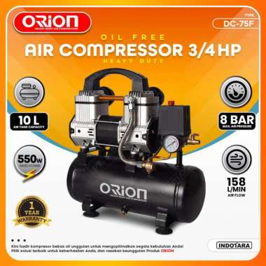 Kompresor Angin Orion Oil Free Air Compressor DC75F