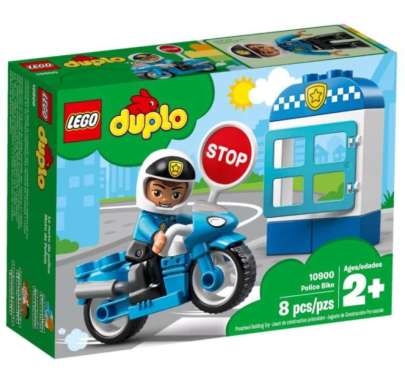 Lego 10900 Duplo Police Bike mainan anak motor polisi Multi