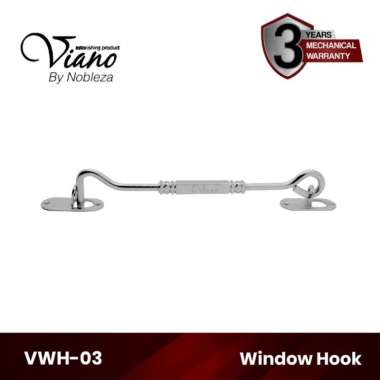 Hak Angin Pengait Penahan Jendela Window Hook Bulat dan Kotak Stainless Viano ( By Nobleza ) PJ PJ-V