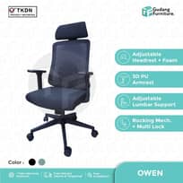 Kursi Kerja Ergonomis Kursi Kantor Direktur Insperra Owen - Hitam