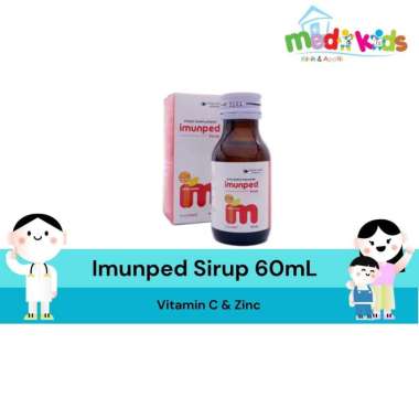 Imunped Sirup Syrup 60ml Vit C Zinc Imun Anak