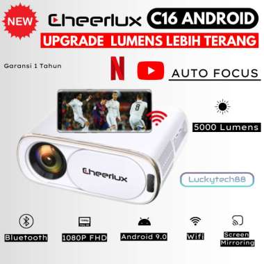 CHEERLUX PROJECTOR C16 ANDROID CHEERLUX C16 4000 LUMENS 1080P FHD