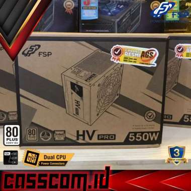 Power Supply FSP HV PRO 550 Watt PSU 80+