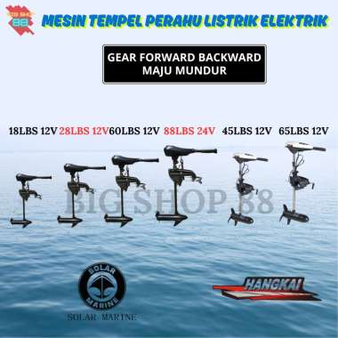 Mesin Tempel Perahu Karet Trolling Mancing Motor Listrik Elektrik Electric Outboard Engine Solar Mar