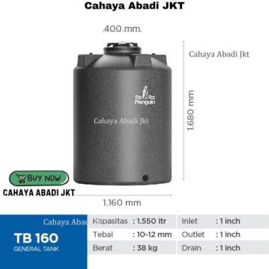 TB160 (1550LTR) PENGUIN TOREN/TANDON AIR