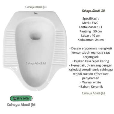 CLOSET / KLOSET JONGKOK FWC PUTIH (GOJEK)