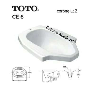 CLOSET / KLOSET JONGKOK TOTO PUTIH CE6 LANTAI 2 (GOJEK)