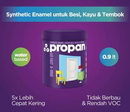 GO FAST A1000 PROPAN BLACK 9406 CAT BESI KAYU TEMBOK