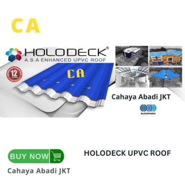 HOLODECK UPVC ROOF ATAP PUTIH 5METER