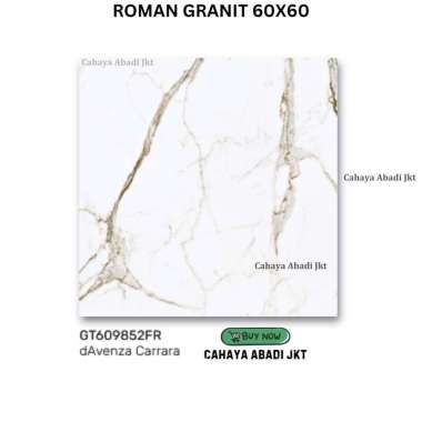 ROMAN GRANIT dAVENZA CARRARA KW1 60X60CM 1.08METER per dus