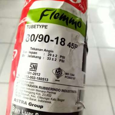 Ban FDR 80/90-18 FLEMMO TUBETYPE BUKAN TUBELESS RING 18 RXKING, TIGER