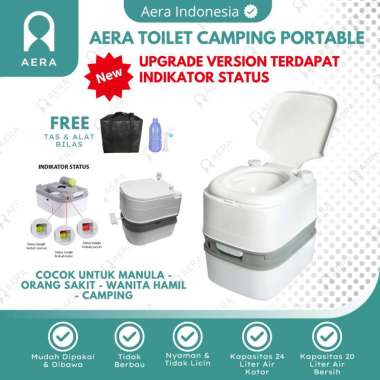 Toilet camping portable | Toilet duduk portable Dewasa Manula 24L