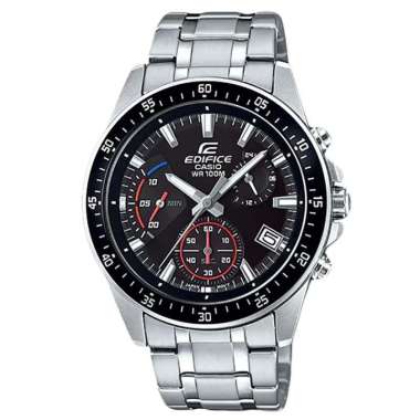 CASIO ORIGINAL - CASIO EDIFICE EFV-540D-1A - JAM TANGAN PRIA JAM PRIA LA - Stainless Steel CASIO EDI
