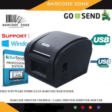 BARCODE THERMAL LABEL PRINTER XPRINTER XP-360B - USB -PRINTER ALAMAT