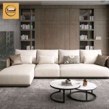 sofa Letter L jumbo minimalis elegant mewah modern berkualitas