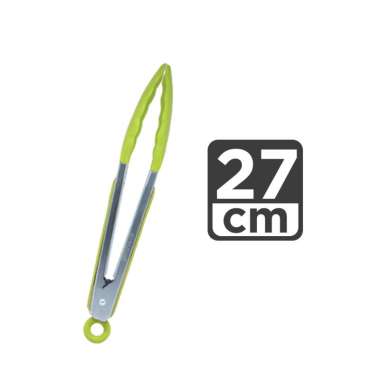 Goto Kitchen Utensil Silco Spatula Silikon Capitan Sendok Masak Dapur FOOD CLIP 27CM GREEN