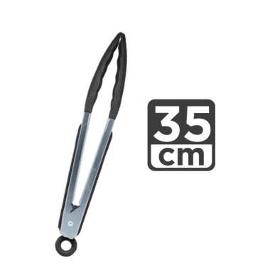 Goto Kitchen Utensil Silco Spatula Silikon Capitan Sendok Masak Dapur FOOD CLIP 35CM BLACK