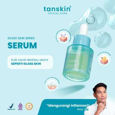 Tanskin - Glass Skin Serum 20ml / untuk Kulit Sensitif Berjerawat Acne mengandung Centella Asiatica 