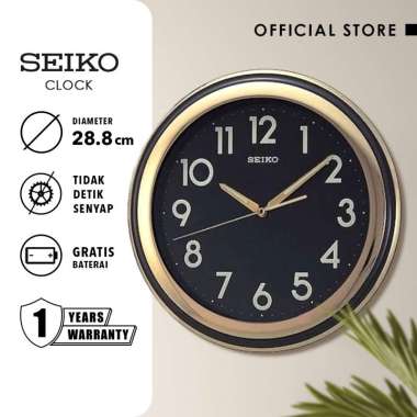 Jam Dinding Seiko QXA578F Lumibrite Quartz 28.8cm Original