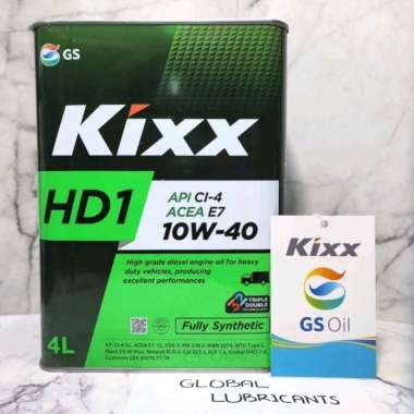 ALL NEW! KIXX HD1 10W-40 4 Liter Caltex Korea (Oli Mesin Diesel/ Bensin Fully Synthetic)