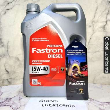 NEW! Lamborghini Pertamina Fastron Diesel 15W-40 4 Liter (Oli Diesel/ Bensin Synthetic Technology)