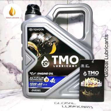 ALL NEW BARCODE! Toyota Motor Oil/ TMO Hitam Diesel 15W-40 4 Liter (Oli Mesin Diesel/ Solar)