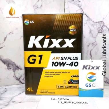 NEW! KIXX G1 10W-40 SN PLUS 4 Liter Caltex Korea (Oli Mesin Premium Bensin)
