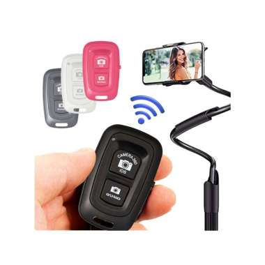 Goto Shutter Remote Bluetooth Kamera Hp Remot Selfie Camera Smartphone PINK