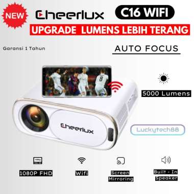 PROJECTOR CHEERLUX C16 WIFI 5000 LUMENS CHEERLUX C16 WIFI 1080P