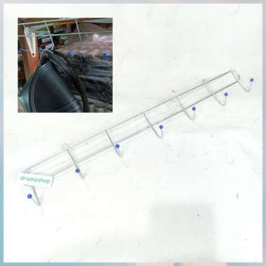 Gantungan Baju Kapstok Besi Stainless Chrome biasa 43cm