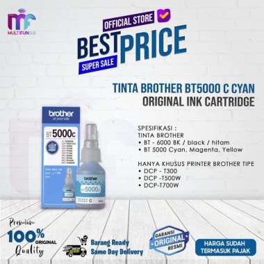 Tinta Brother BT5000 C Original Cyan BT 5000C Original