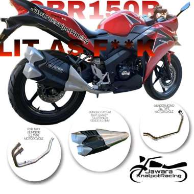 Knalpot Standar Racing Model Ori Cbr250Rr For Cbr 150 New Old Facelift Fullsistem