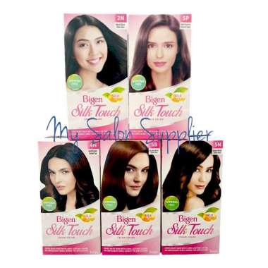 Bigen Silk Touch Cream Color Ammonia Free Cat Rambut 5B COKLAT CHOCO