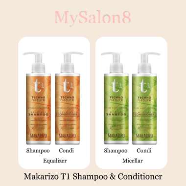 Makarizo T1 Techno Nature Shampoo / Conditioner Equalizer / Micellar 180ml Equalizer Shampoo