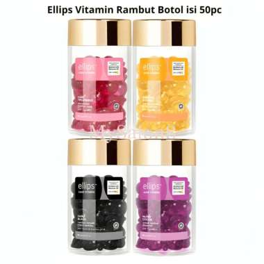 Ellips Hair Vitamin Rambut Botol 50 Capsules PINK
