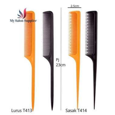 Sisir Potong Ekor Flower Lurus / Sasak SASAK HITAM