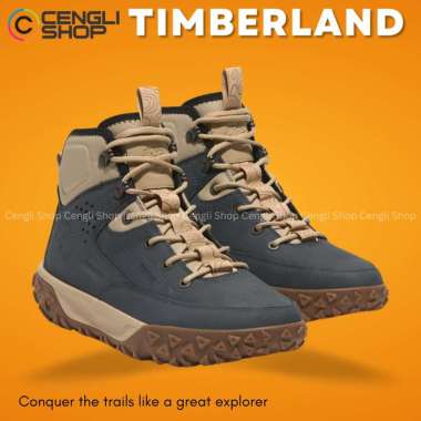 SEPATU SNEAKER TIMBERLAND PRIA ORIGINAL CASUAL KULIT ASLI BRANDED TM55