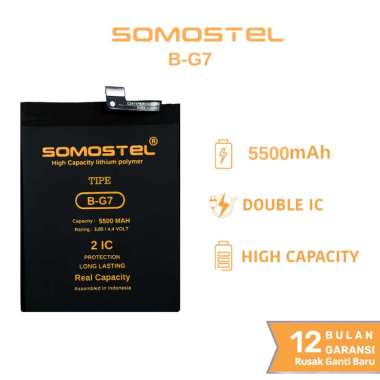 Somostel - Baterai B-G7 Vivo Y11 / Y12 / Y15 / Y17 Edisi 4G / Vivo Z1 Pro