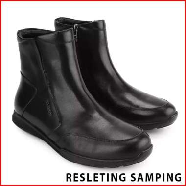 PLAYBOY SEPATU BOOT PRIA ORIGINAL BOOTS KULIT ASLI ORI BRANDED HITAM BLACK PL29