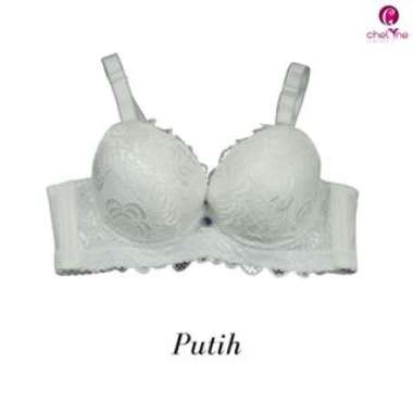 Chelyne BH Busa Tebal 2962 Push Up Full Brukat - Full Cup Bra Dengan Kawat Penyangga 34/40. Size 40/