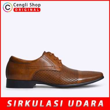 SEPATU KULIT EVERBEST PRIA KERJA KANTOR PESTA FORMAL BRANDED ORIGINAL ASLI ORI COKLAT BROWN EM51
