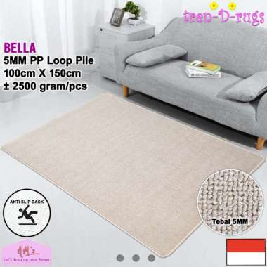 Tren-D-rugs Karpet polos lantai ruang tamu tidur permadani bulu minimalis anti slip murah 100 cm x 1