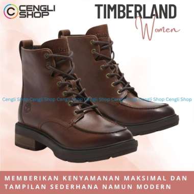 SEPATU BOOT TIMBERLAND WANITA ORIGINAL CASUAL KULIT ASLI BRANDED TW39