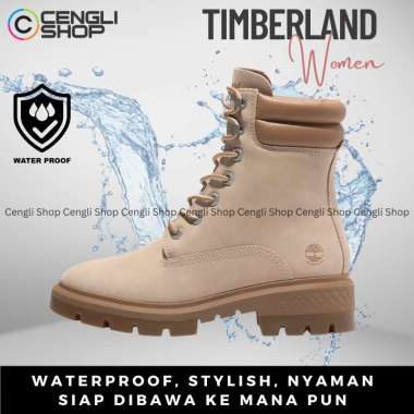 SEPATU BOOT TIMBERLAND WANITA ORIGINAL CASUAL KULIT ASLI BRANDED TW05